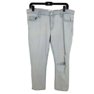 {Current/Elliot} The Cropped Straight in Cannon Destroyed Light Wash